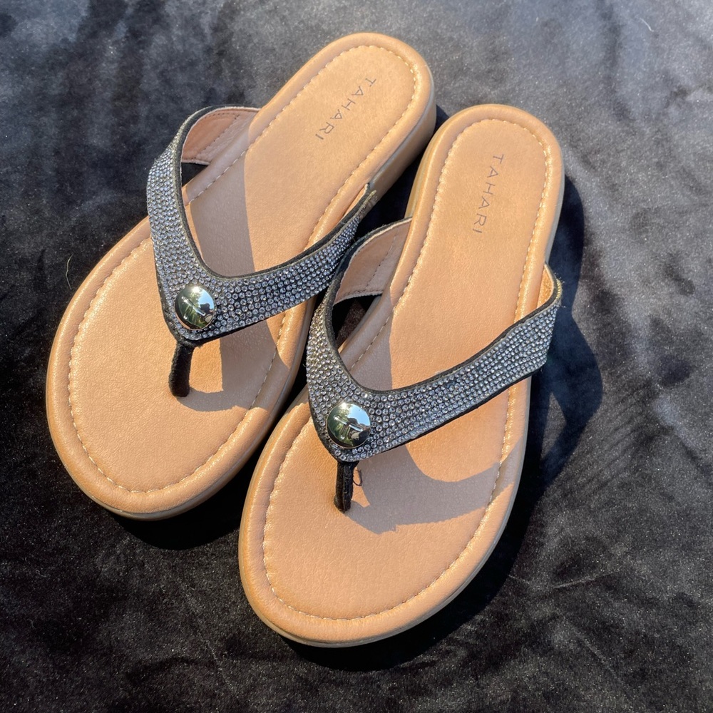 Tahari Rhinestone sandals - Picture 2 of 6